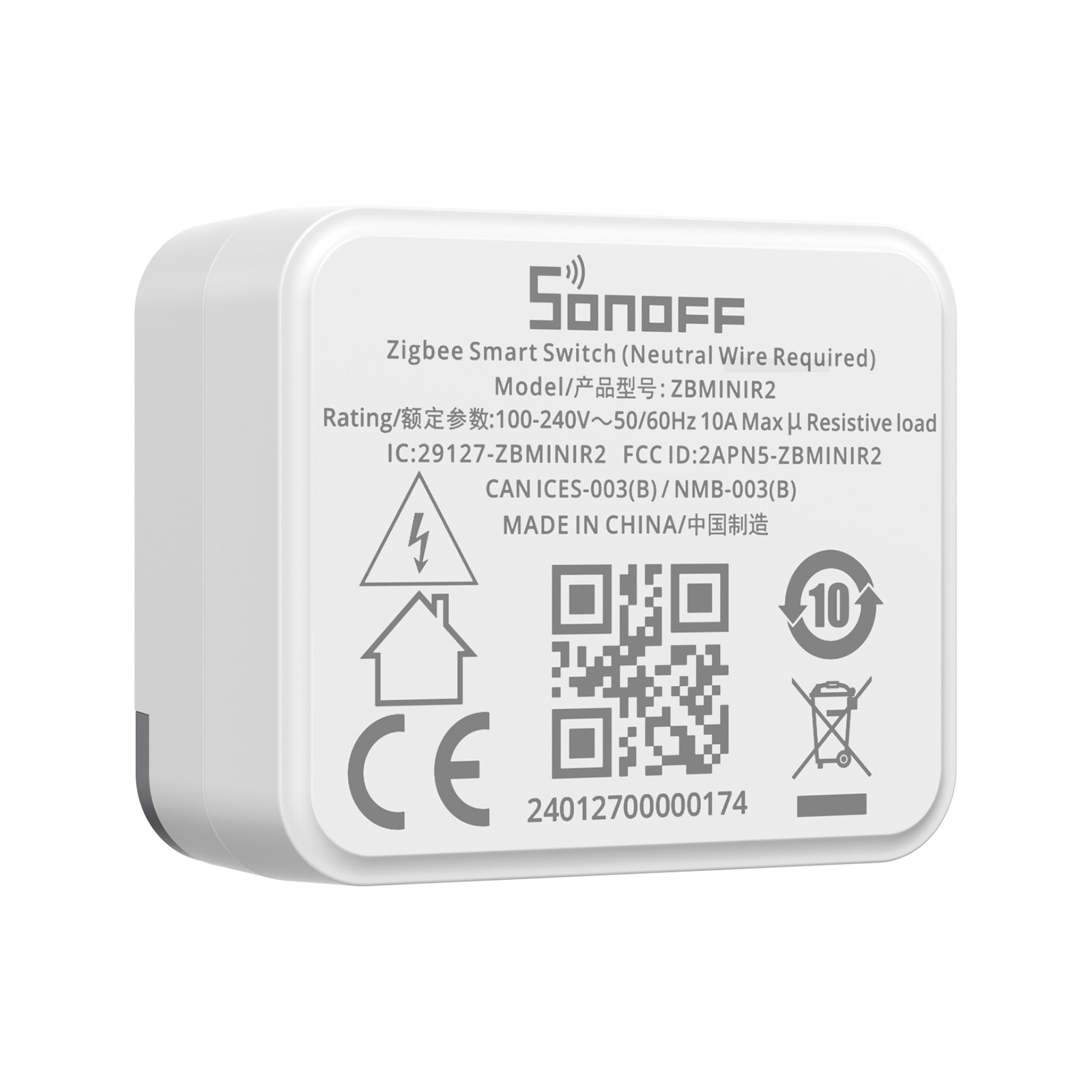 ZBMiniR2 - Interruptor Inteligente Zigbee 3.0 Compacto e Versátil